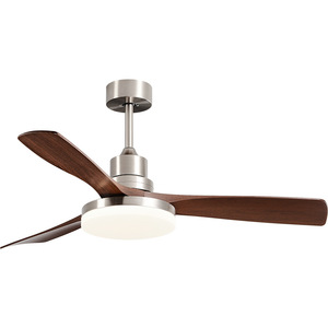 Ceiling Fan Light With Led Lamp 52 In Fixed Blade For Living Room Bedroom Minimalist Design Integrated Ceiling Fan Light - Product Image 2