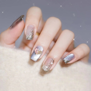 3D Metal Love Diamond Heart Nail Art Jewelry Colorido DIY Día de San Valentín Juego DE MANICURA - Product Image 4