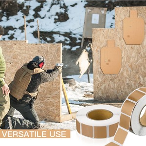 1000Pcs/Roll Self Adhesive Square Target Pasters Hunting Target Stickers Square Pasters For Range Practice - Product Image 4