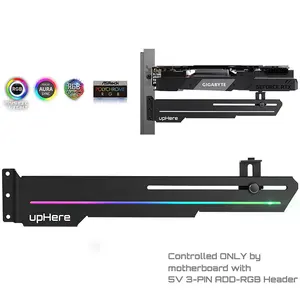 UpHere 5V 3PIN ARGB GPU Halterung LED Licht GPU Brace Bracket Kit Unterstützung Grafik Prozessor Halterung