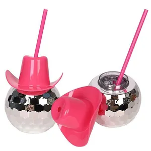Neues Design Kunststoff Disco Ball Cup Kreativer Wasser becher Interessanter Disco Ball Trinkbecher für Party