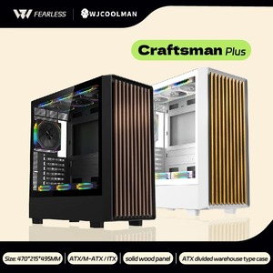 WJCOOLMAN OEM ATX - Caja de <span class=keywords><strong>PC</strong></span> para Servidor de Torre Completa, Panel Transparente de Acero, Computadora de Escritorio para Juegos, en Stock - Product Image 1