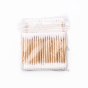 Mềm thấm 100 mảnh bông nụ thiết lập tuyệt vời cho chăm sóc em bé & lưu trữ thuận tiện Túi gỗ dính cho tinh tế làm sạch nhiệm vụ - Product Image 2