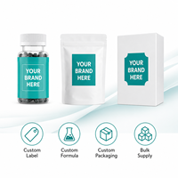 Capsule de déodorant corporel naturel à la chlorophylle pour les soins corporels, supplément alimentaire et de santé à base de plantes
