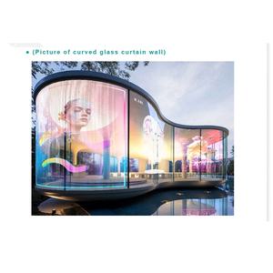 Led film ekran led cam yüklü oyun reklam için şeffaf led film yumuşak şeffaf cam filmi LED ekran - Product Image 4