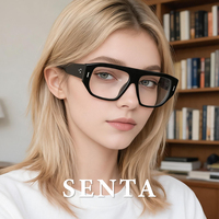 Lunettes optiques SENTA de haute qualité à monture épaisse en acétate, lunettes de luxe surdimensionnées en acétate, personnalisables