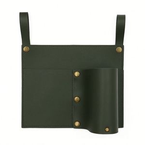 Organisateur latéral en cuir PU avec deux poches, porte-gobelet portable et pochette de rangement pour téléphone pour chaise de camping (vente en gros) - Product Image 5