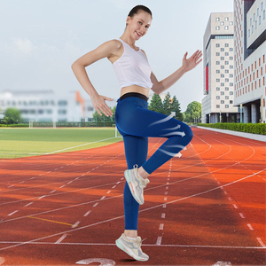 Pantalones deportivos transpirables de secado rápido de cintura alta al por mayor, <span class=keywords><strong>mallas</strong></span> para correr para <span class=keywords><strong>hombre</strong></span> y mujer para entrenamiento en pista al aire libre - Product Image 4