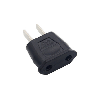Travel <b>Adapter</b> Us To Eu <b>Plug</b> Converter 4.0mm Round To Flat Pin Universal <b>Power</b> <b>Adapter</b> For International Use - Product Image 3