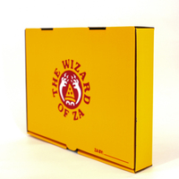 Boîtes à pizza en carton ondulé imprimées sur mesure, qualité alimentaire, emballage pour livraison à emporter, vente en gros, boîtes à pizza personnalisées avec logo