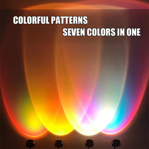 Lámpara USB LED de Atardecer al por Mayor, Iluminación de Mesa Portátil RGB, Decoración Nocturna para Habitaciones, Proyector de Ambiente para Fotos - Product Image 4