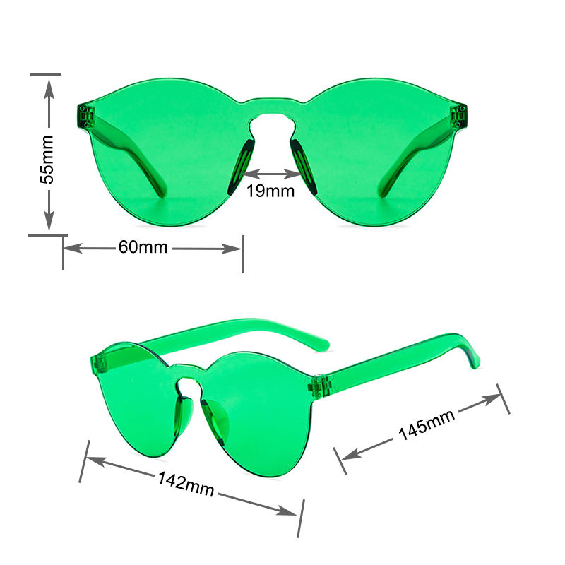 Glazzy Wholesale Custom Promotion Love Heart Saint Patrick Festival Party  Sun Glasses Patrick's Day Green Sunglasses
