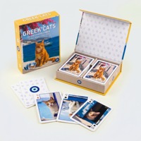 Jeu de cartes personnalisé écologique et durable en papier, thème chat rose, pour la famille, avec logo personnalisé, jeu de poker, coins arrondis