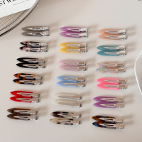 Pinces à cheveux en acétate sans pli, style coréen, simples et polyvalentes, pour franges latérales en forme de goutte d'eau, cheveux courts et coiffures skateboard