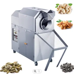 Gas điện hai loại phương pháp sưởi ấm hạt dẻ rang máy thương mại Nut đậu phộng rang xay để bán