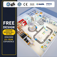 Équipement de terrain de jeu intérieur sur le thème de l'espace pour enfants, usage commercial, certifié ASTM CE, sécurité, durabilité, matériaux écologiques