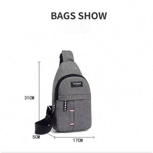 Best Price Cheap Outdoor Letter Oxford Men's Chest Bag With <b>Adjustable</b> <b>Strap</b> - Product Image 4