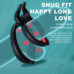 Nhẫn dương vật silicon dành cho nam giới, giúp kéo dài thời gian xuất tinh, đồ chơi tình dục - Product Image 4