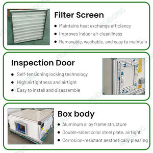 HVAC 시스템 공조 환기 공기 처리 장치 상업용 이중 공기 배출구 제트형 공기 처리 장치 - Product Image 5