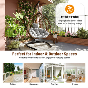 Hamac suspendu pliable moderne et durable pour l'intérieur et l'extérieur avec support pour hôtel et villa, idéal pour les loisirs - Product Image 6