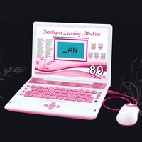 Mini ordinateur éducatif Samtoy, 80 fonctions, anglais, espagnol, machine d'apprentissage bilingue, ordinateur portable avec clavier