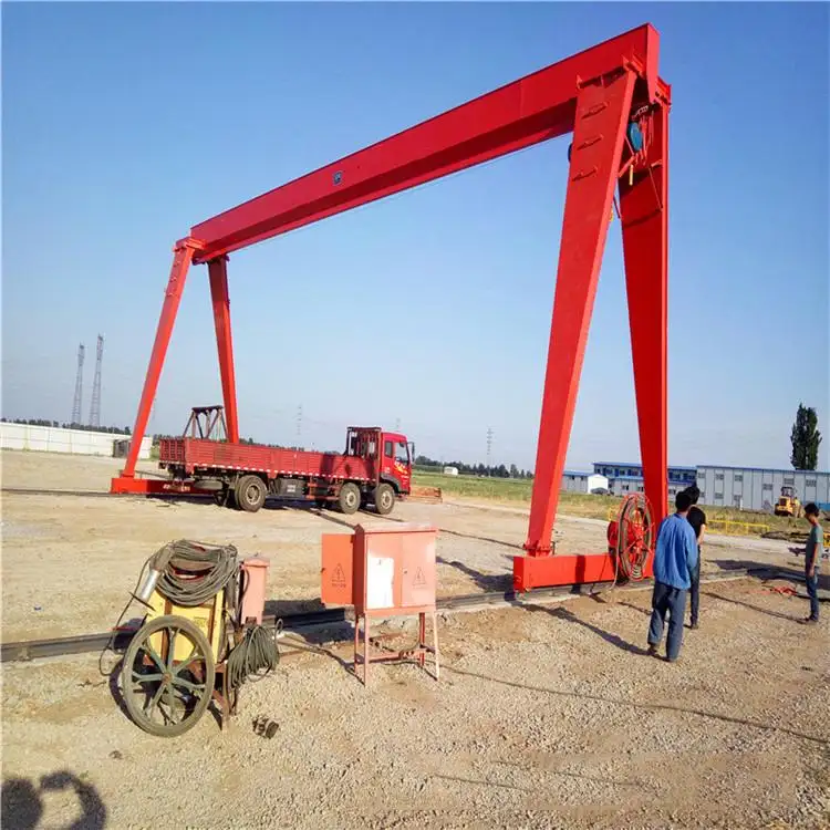 rail mounted rubber tyred 5t 10t single girder gantry cranes price for sale