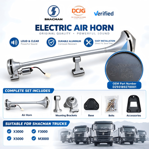 Bocina de aire eléctrica SHACMAN Delong F3000 M3000 X3000 24V DZ93189270001, <span class=keywords><strong>trompeta</strong></span> ruidosa, piezas de advertencia para camiones de servicio pesado, plástico - Product Image 2