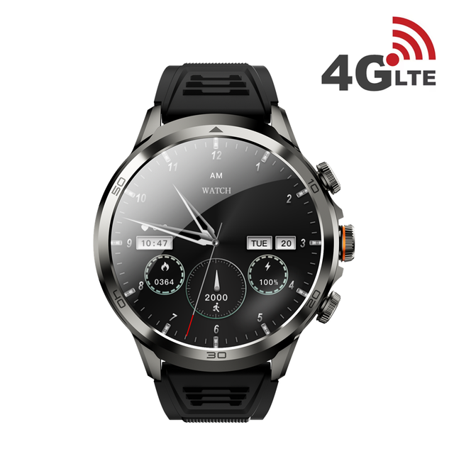 H19 4G Sim Call AMOLED 1.95 Inch Smart Watch 3+32gb Memory Video Call Retractable Rotating Camera Global Positioning Smartwatch