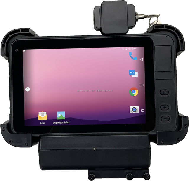GENZO Android Tablet Rugged 1000 Nit sunlight Rugged Tablet Pc 1000 Nit 7 Inch Gps with Uhf IP67 Rugged Vehicle Tablet