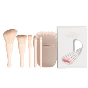 Nuevo Set de Brochas de Maquillaje Portátil Multifuncional de 5 Piezas con Espejo, Corrector y Base, Compatible con Resina, Herramienta de Maquillaje para Principiantes - Product Image 6