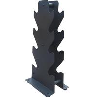 Support de rangement pour haltères en acier robuste à 4 niveaux en forme de A pour équipement de fitness en salle de sport