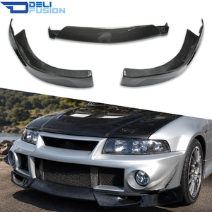 Para Mitsubishi Evolution EVO6 CP9A 1999-2001, Alerón Delantero Extremo de 3 Piezas, Kits de Carrocería de Fibra de Carbono - Product Image 1