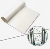Tissu Membrane Tensile PTFE FH1050 Ignifuge, Imperméable, Résistant aux UV, Auto-Nettoyant, Matériau de Toiture Résistant aux Flammes