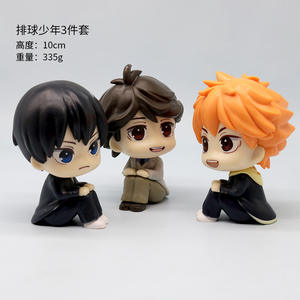 Figurine d'anime PVC tendance à la vente chaude, <span class=keywords><strong>Hinata</strong></span> Kageyama Oikawa, figurine d'anime à grosse tête assise, jouet tendance - Product Image 3