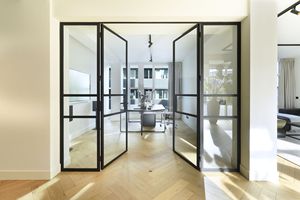 エレガントな家シンプルな鉄ガラスのドアと窓グリルのデザイン - Product Image 6