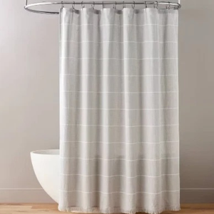 Thick Digital Print Green Marble Shower <b>Curtain</b> Set | <b>Bathroom</b> <b>Curtain</b> with U-Shape Mat, Toilet Lid Cover & Rug - OEM Wholesale - Product Image 2