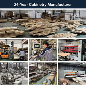 Gabinetes de Cocina Prefabricados con Encimera de Piedra Sinterizada, Bordes Planos/Redondeados, Azulejos de Granito, Mármol y Porcelana con Acabado Suave para Comedor - Product Image 3