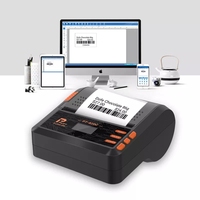 Impresora térmica de etiquetas de transferencia de código de barras para recibos, máquina de impresión 2 en 1 de 20mm-80mm para Android, iSO, Windows