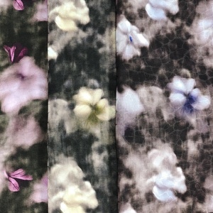 Nouveau design soyeux 100% viscose Jacquard <span class=keywords><strong>peinture</strong></span> à l'huile Style tissu d'impression numérique pour robes, Qipaos et chemisiers - Product Image 2