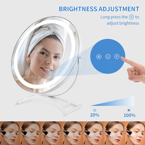 Kích thước lớn Máy tính để bàn Màn hình cảm ứng LED bảng vòng trang điểm gương <span class=keywords><strong>Vanity</strong></span> gương với đèn - Product Image 3