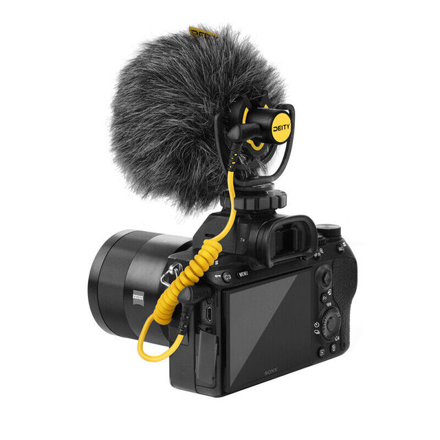 Deity V-Mic D4 Directional Shotgun Microphone Low Noise Condenser Recording Microfone for DSLR IpadOS Computers Smartphones