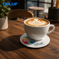 COLUF - Posavasos de PVC Premium para Restaurantes, Resistentes al Calor, Impermeables, Antideslizantes, Acabado Mate, Ultrafinos, para Cafeterías y Bares