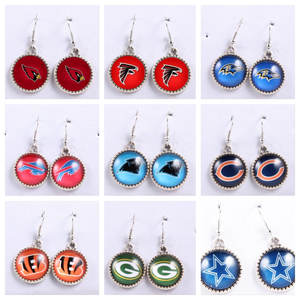 مخصص Seahawks فريق كرة القدم الأمريكية شعار أقراط متدلية المجوهرات المعدنية مروحة الرياضة هدية فكرة لعبة اليوم الملحقات - Product Image 6