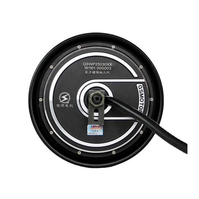 QS Motor 5000W 212 V4 72V 100kph BLDC Brushless Gearless Wheel Hub Motor for Electric Scooter 10*2.15inch 48v 60mm Diameter