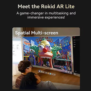 Rokid Max <span class=keywords><strong>2</strong></span> VR <span class=keywords><strong>AR</strong></span> Lunettes 120Hz Micro-OLED Écran YodaOS-Le système d'exploitation Master Space prend en charge le réglage de la myopie et les appels vocaux - Product Image 4