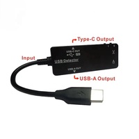 YWS26VA USB Tipo A+C, Voltímetro Digital, Amperímetro, Monitor de Capacidad de Batería, Probador de Potencia, Medidor de Voltaje/Corriente de Descarga LED