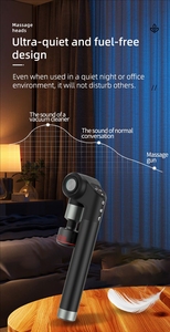 Vendite dirette della fabbrica pistola di rilassamento della Fascia del collo e della spalla, pistola di massaggio del tessuto del muscolo profondo di impatto silenzioso - Product Image 4