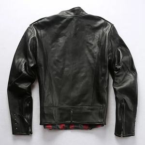 New Japan Style <b>Mens</b> Cowskin <b>Jackets</b> Fashion Genuine Leather Slim Coat Motor Biker <b>Jackets</b> - Product Image 3