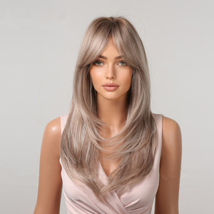 Parrucca Sintetica Lunga 60cm alla Moda, Multicolore, Resistente al Calore, per Feste <span class=keywords><strong>di</strong></span> <span class=keywords><strong>Halloween</strong></span> e Cosplay, per Donne - Product Image 3