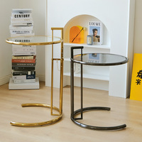 Table basse en verre trempé, ajustable en hauteur, cadre en acier inoxydable, table de thé, canapé et café, livraison gratuite